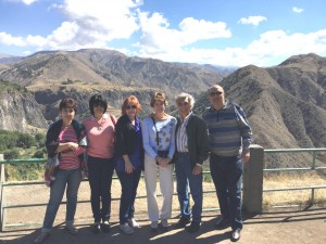 Our Group at Garni pagan temple 